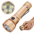 Astrolux EA05 EDC Flashlight SFT42R + 4 HL2X V LED 6200LM Super Bright USB C Rechargeable Flashlight 586M Long Throw Spotlight Floodlight with Red Blue Auxiliary Light 21700 Battery IPX6 Waterproof High Power Pocket Torch for Camping Emergency Outdoor