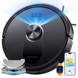 Proscenic Q10 Robot Vacuum and Mop Combo 8000Pa Strong Suction 360 LiDAR Navigation 200 Min Runtime Smart App Voice Remote Control