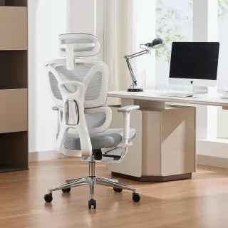 Garvee Ergonomic Mesh Office Chair with 3D Armrests & Footrest – Adjustable Lumbar/Headrest, 120° Recline, Supports 136 kg, Ideal for Home Office