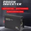 DH NY01 2000W 2000W Pure Sine Wave Power Inverter Universal Jack DC12V or 24V to AC 220V Output Voltage for RV Outdoor Camping