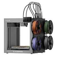 Flashforge Creator 5 3D Printer, 4 Independent Toolheads, 300mm/s High-Speed, Zero Purge Waste, Multi-Color & Multi-Material, 256×256×256mm