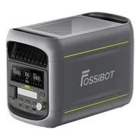 FOSSiBOT F1800 Portable Power Station, 1024Wh LiFePO4, 1800W AC Output, Ultra-Fast 1200W AC & 500W Solar Charging, Multi-Port USB/Type-C/Car Output, App-Controlled, Quiet <10ms UPS