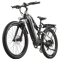 EU Direct BURCHDA B27 Electric Bike 48V 20AH Battery 1000W Motor Recommended Top Speed 25KM or H 9 Speed Transmission 26inch Tires 80 90KM Max Mileage Range 180KG Max Load Mountain Electric Bicycle