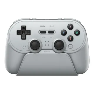 8Bitdo Pro 3 Tri-mode Gaming Controller with Charging Dock Hall Effect Triggers TMR Joystick for Switch 2 PC Steam Android iOS Gaming Gamepad