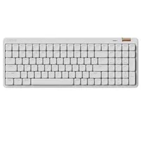 Lofree Flow100 Lite Low Profile Mechanical Keyboard, 100 Keys, Tri-Mode Wireless (Bluetooth/2.4G/Wired), Gasket Mount, PBT Keycaps, 3000mAh Battery, Volume Knob - White