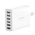 BlitzWolf BW S15 60W 6 Ports USB Charger Dual QC3_0 Desktop Charging Station Smart Charger EU Plug Adapter
